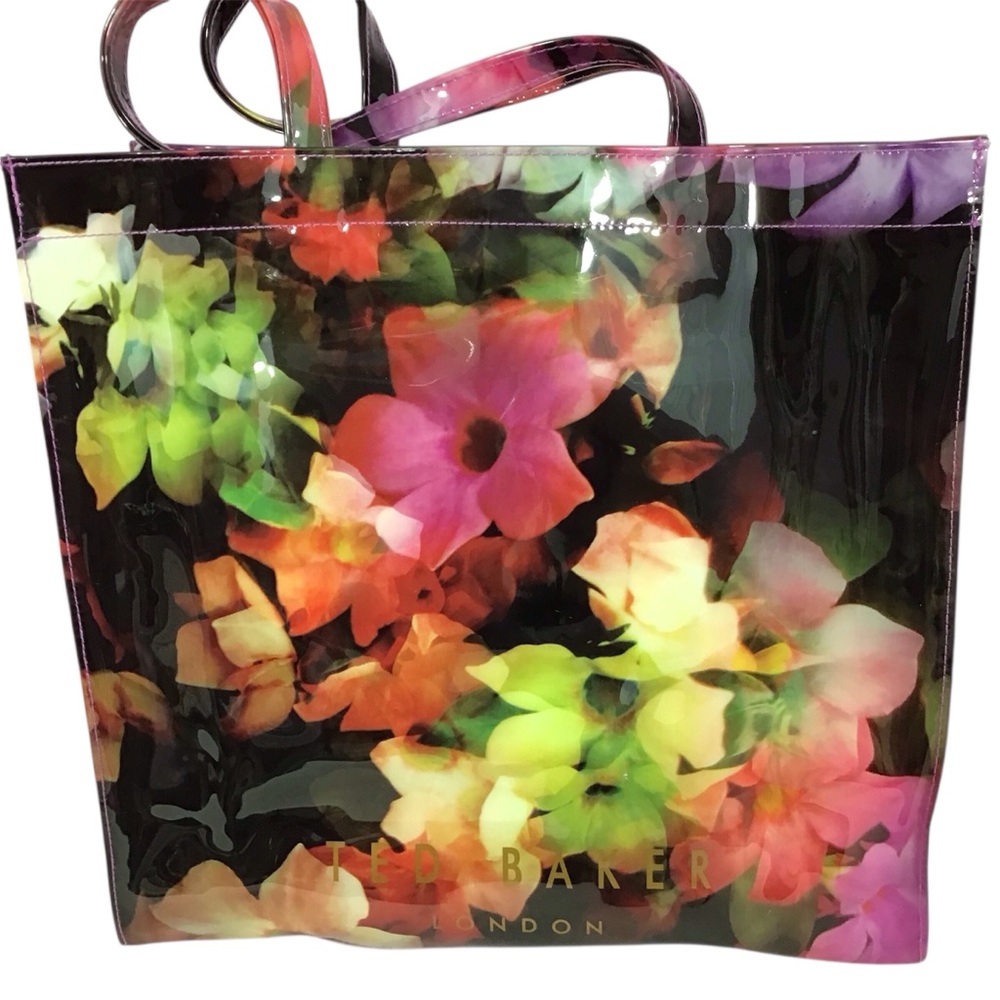 Ted Baker London large icon tote bag with a vibrant floral print .